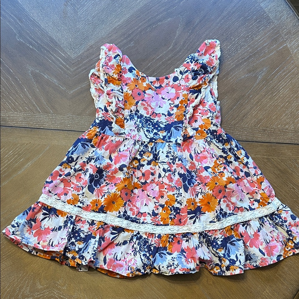 Janie and Jack Multicolor Floral Dress